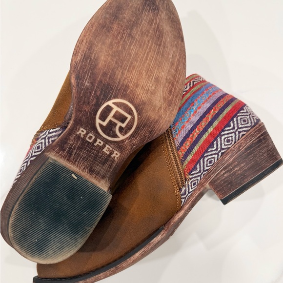 Roper boho ankle booties with heel - Picture 2 of 5